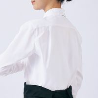 住商モンブランシャツ　兼用　７分袖　白／グレーSS005-01  3L1着（直送品）