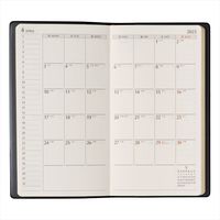 【2023年4月版】NOLTY エクセル8 スリム 片側１週間＋ノート 黒 2023-9033 1冊 日本能率協会マネジメントセンター（直送品）