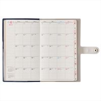 【2023年4月版】PAGEMファミリーM ポーチたっぷりスリム-i 週間横ケイ ライトグレー  日本能率協会マネジメントセンター（直送品）