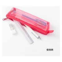 デザインフィル メッシュペンケース ピンク 41830006 1セット(2個)