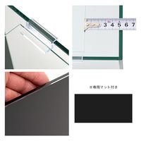 チャーム バックスクリーン貼付済 ジェットブラック 前側面5cm帯タイプ オールガラス60cm水槽 429941 1個（直送品）