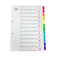 クラウングループ PPカラーインデックスA4縦 CR-ID-12 1パック