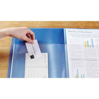 キングジム クリアーファイル スムーズイン(透明) 20P A4タテ グレー 173TSMクレ 1冊