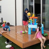 MINO 彩木ガーデンデッキ W1829 D1000 古木 H500~H600マデ DG1810[A]KB H500~H600 1式（直送品）