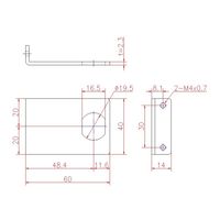 ジョー・プリンス竹下 Lー240TA 扉裏取付アングル 1062409001 1セット(20個)（直送品）