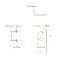 ジョー・プリンス竹下 Lー240WA 枠入取付アングル 1062409004 1セット(20個)（直送品）