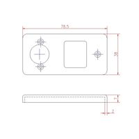 ジョー・プリンス竹下 Lー340BPーW 木製扉用裏板 1063409001 1セット(100個)（直送品）