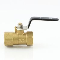 エスコ G1/4”xRc1/4” ゲージ用ボールバルブ(真鍮製) EA425CA-42 1セット(5個)（直送品）