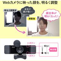 サンワサプライ 明るさ調整機能付きWEBカメラ CMS-V68BK 1個
