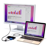 サンワサプライ VGA付USB Type-Cハブ USB-3TCV1BK 1個