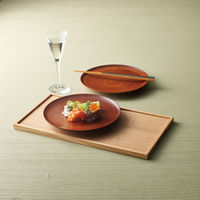 アイトー #0266336 木ごころ(桂) 丸大皿セット 1セット（直送品）