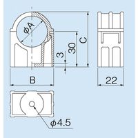 因幡電機産業 因幡 VPH-20N VP管ホルダー 1個（直送品）