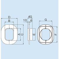 因幡電機産業 因幡 SWC-66-B スリムキャップ 1個（直送品）