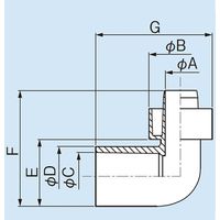 因幡電機産業 因幡 DSH-25NE VP管エルボ 1個（直送品）