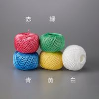 エスコ 3.0mmx100m PPロープ(溶着なし/黄) EA628PR-34 1セット(10個)（直送品）