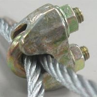 エスコ 3.0mm ワイヤークリップ(スチール製/10個) EA638CL-71 1セット(300個:10個×30袋)（直送品）