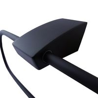 エスコ 200mm タオル掛け(マットブラック) EA638LE-174 1個（直送品）