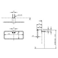 エスコ 202mm タオル掛け(サテン) EA638LE-201 1個（直送品）