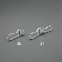 エスコ [吊りボルト用]ケーブルハンガー(ダブル/グレー/5個) EA947FD-37 1セット(50個:5個×10パック)（直送品）