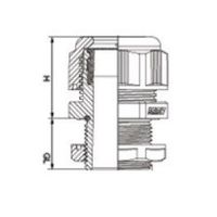 エスコ 13.0ー20.0mm/G 1” ケーブルグランド(防水型) EA948HT-30 1セット(2袋)（直送品）