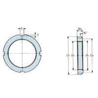 エスコ M 40 軸受ユニット用アダプタナット・座金セット EA949KD-40 1セット(20St:1St×20セット)（直送品）