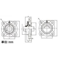 エスコ MUCFC203/ 17mm 印ろう付丸フランジ形ユニット EA966MM-203 1個（直送品）