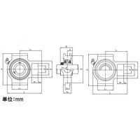 エスコ MUCT209/ 45mm テークアップ形ユニット EA966MV-209 1個（直送品）