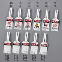 エスコ 275x60mm ワンタッチタグ(点検中/10枚) EA983CB-13C 1セット(50枚:10枚×5組)（直送品）