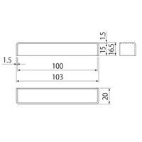 エスコ [EA440DZー36用] ブラケットベースキャップ(ライトオーク) EA983FN-737 1セット(30個)（直送品）