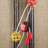 エスコ φ4mmx 4.57m ケーブルロックアウト EA983T-19 1個（直送品）