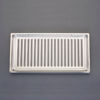 エスコ 200x400mm 床下換気口(ステンレス製) EA997MG-18 1セット(5枚)（直送品）