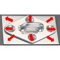 エスコ [EA638GBー2用] バックプレート(ステンレス製) EA638GB-2P 1セット(10個)（直送品）