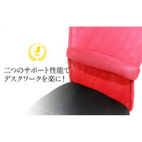 Netforce オフィスチェア キューチェア ライトグレー メッシュ 事務 腰痛対策 1脚（直送品）