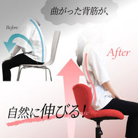 ネットフォース 美姿勢チェア デスクチェア レッド NF-BIS-1-AW 1脚（直送品）