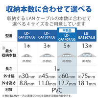 エレコム 床用モール (長サ1m・グレー) LD-GA1407/LG 1個