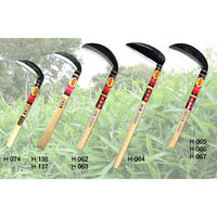 ホウネンミヤワキ H-064 信州草刈厚鎌 180mmx450柄 1本（直送品）