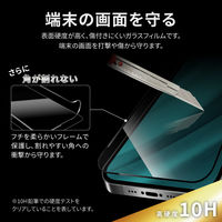 MSソリューションズ iPhone14Plus/13ProMax ガラスフィルム 全画面 3次強化 LN-IA22FGTS 1個