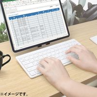 エール RiC ワイヤレスキーボード CAE001 ホワイト CAE001 WH 2セット（直送品）