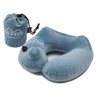 ハイ・キューブ GI-AIR ポンプ式ネックピロー アイスブルー HC-016 2セット（直送品）