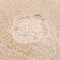 センコー DECORMUSEE エンブレム トイレマット 約60×60cm ベージュ DM 220413 1枚（直送品）