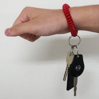 エスコ リストキーコイル(レッド) EA916ZL-161A 1セット(15個)（直送品）