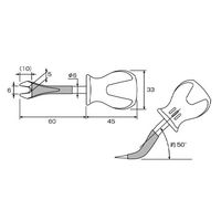 エスコ 105mm/ 6mm用 クリップリムーバー(スタビー) EA604DH-6 1セット(5個)（直送品）