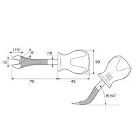 エスコ 115mm/10mm用 クリップリムーバー(スタビー) EA604DH-7 1セット(5個)（直送品）