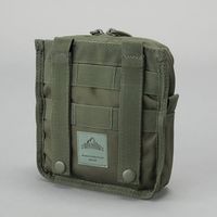 エスコ 152x 50x165mm 小物ポーチ(OD色) EA925DB-43 1セット(2個)（直送品）