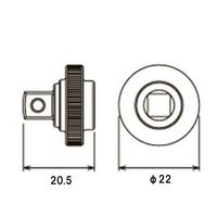エスコ 1/4”DR クイックスピンナー EA618AC-6 1セット(3個)（直送品）