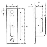 エスコ 27x100mm/48mm ロングアイ(ステンレス製) EA638M-15 1セット(4個)（直送品）