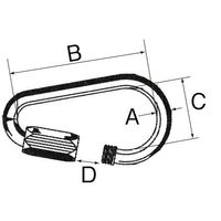 エスコ 60.7x27.0x 5.0mm クイックリング(ステンレス) EA638HM-5 1セット(5個)（直送品）