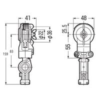 エスコ 20ー30mm ケーブル滑車(メッセンジャーワイヤー用) EA947G-3 1セット(3個)（直送品）