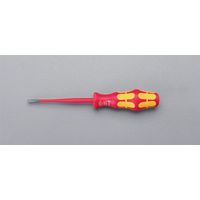 エスコ 5.5x1.0mm/125mm [ー]ドライバー(絶縁・先細) EA560WG-23 1セット(3本)（直送品）
