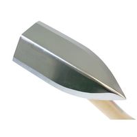 エスコ 140x380mm 三角ホー(ステンレス製) EA650BJ-46 1セット(3本)（直送品）